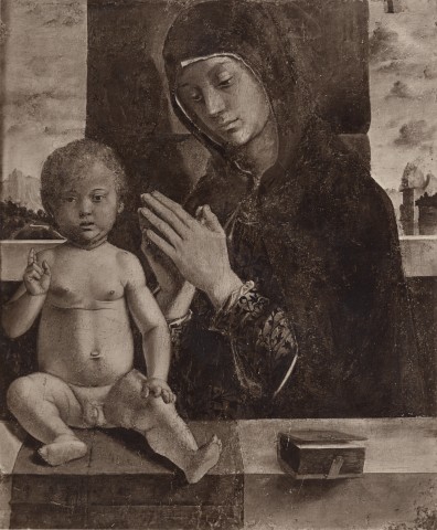 Zani, Dino — Cincani Bartolomeo (Bartolomeo Montagna) - sec. XV - Madonna in adorazione del Bambino — insieme